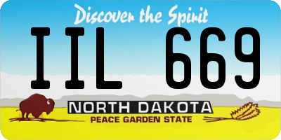 ND license plate IIL669
