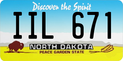 ND license plate IIL671