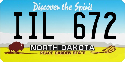 ND license plate IIL672