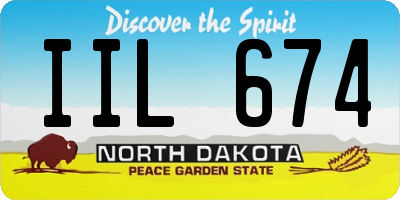 ND license plate IIL674