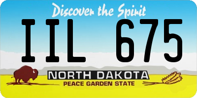 ND license plate IIL675