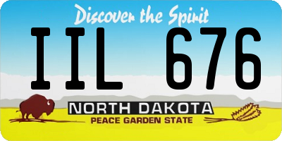 ND license plate IIL676