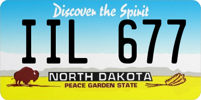 ND license plate IIL677