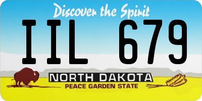 ND license plate IIL679