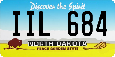 ND license plate IIL684