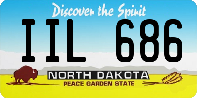 ND license plate IIL686