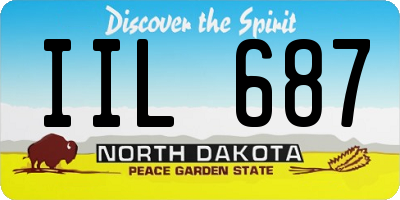 ND license plate IIL687