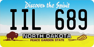 ND license plate IIL689
