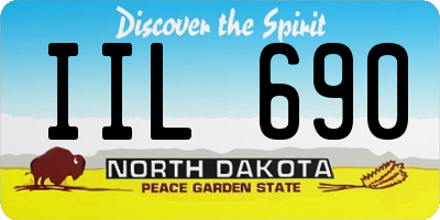 ND license plate IIL690