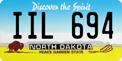 ND license plate IIL694