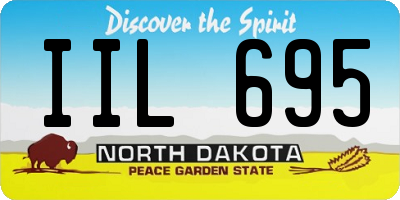 ND license plate IIL695