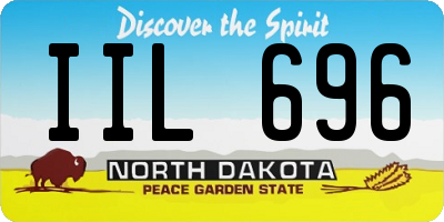 ND license plate IIL696