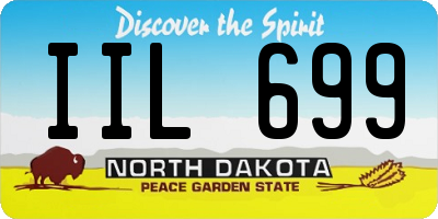 ND license plate IIL699