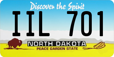 ND license plate IIL701