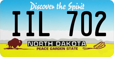 ND license plate IIL702