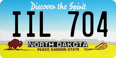 ND license plate IIL704
