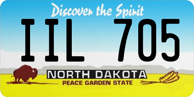 ND license plate IIL705