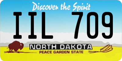 ND license plate IIL709