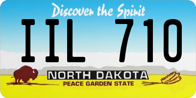 ND license plate IIL710