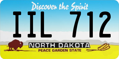 ND license plate IIL712