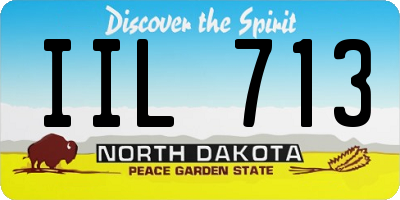 ND license plate IIL713