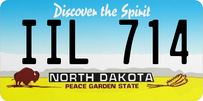 ND license plate IIL714