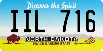 ND license plate IIL716
