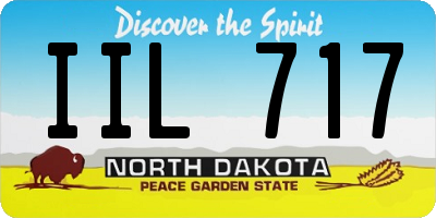 ND license plate IIL717