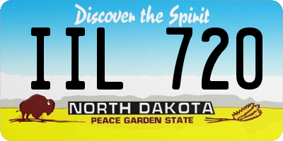 ND license plate IIL720