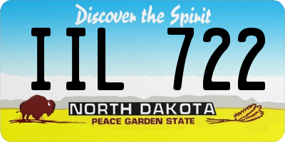 ND license plate IIL722