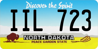ND license plate IIL723