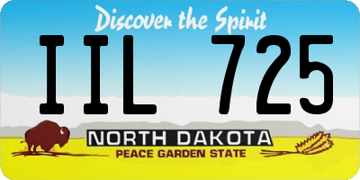ND license plate IIL725