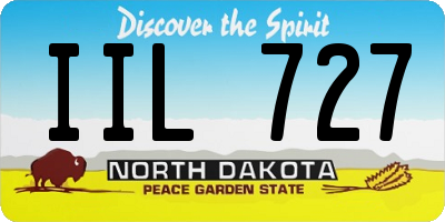 ND license plate IIL727