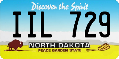 ND license plate IIL729