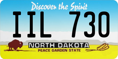 ND license plate IIL730