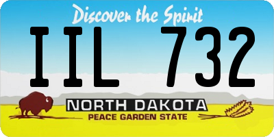 ND license plate IIL732