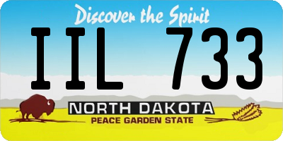 ND license plate IIL733