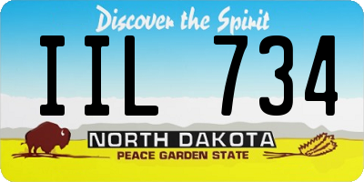 ND license plate IIL734