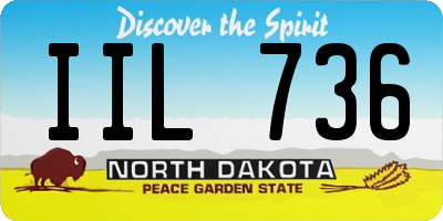 ND license plate IIL736