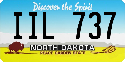 ND license plate IIL737