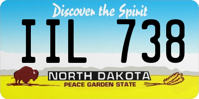 ND license plate IIL738