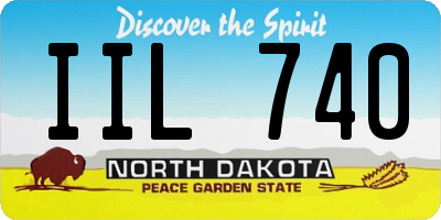 ND license plate IIL740