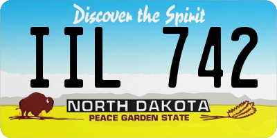 ND license plate IIL742