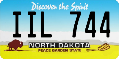 ND license plate IIL744