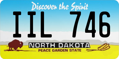 ND license plate IIL746