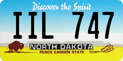 ND license plate IIL747