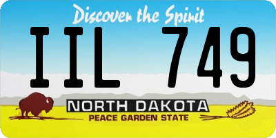 ND license plate IIL749