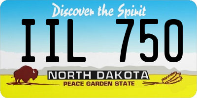 ND license plate IIL750