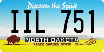 ND license plate IIL751