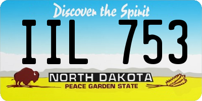 ND license plate IIL753
